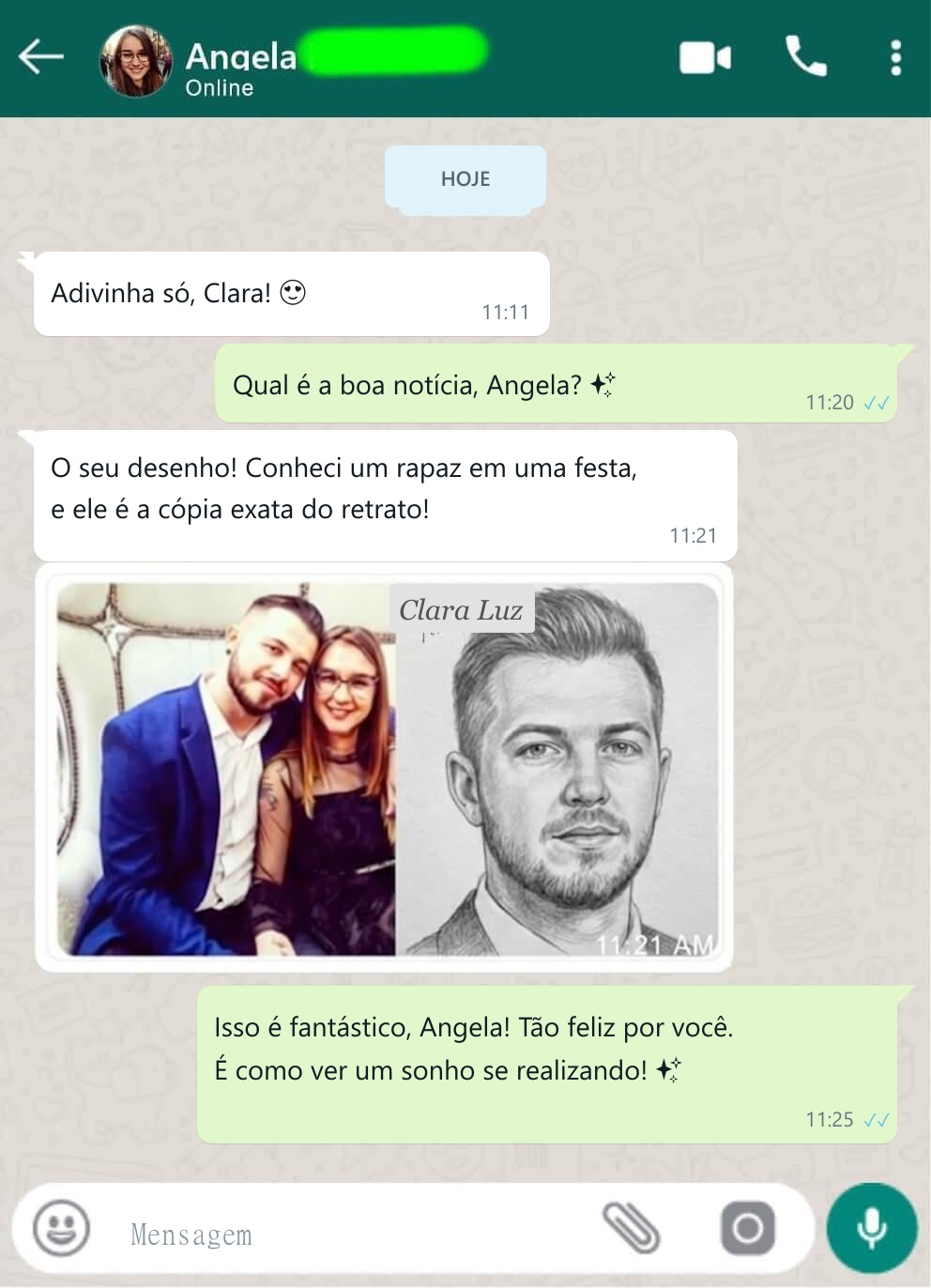 Relato de Angela